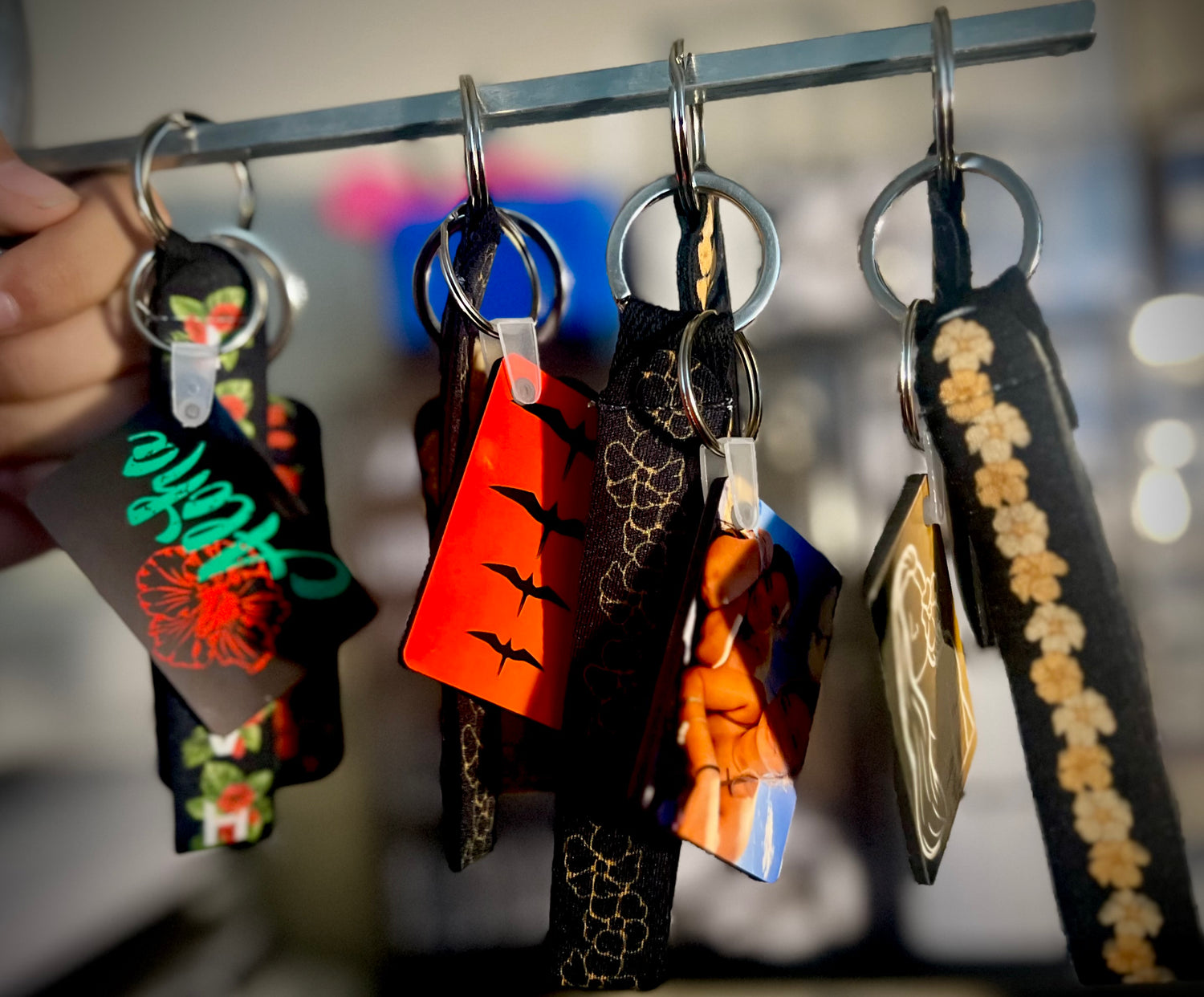 Sublimated Key chains and key chain bundles