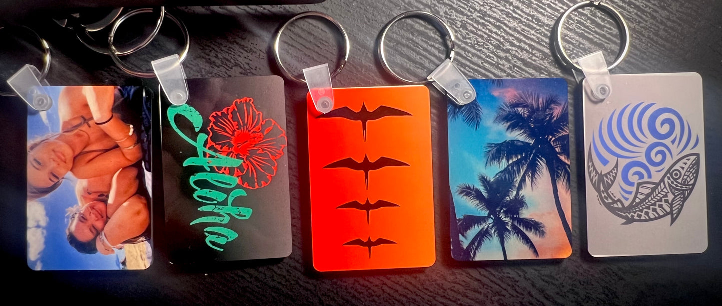 Sublimated Photo Keychain